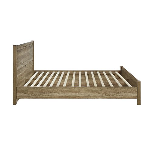 Double Size Bed Frame Natural Wood like MDF in Oak Colour - RnR Galore