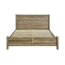 Double Size Bed Frame Natural Wood like MDF in Oak Colour - RnR Galore