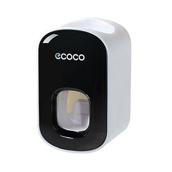 Ecoco Wall mount auto ands Free Toothpaste Dispenser Automatic Toothpaste Squeezer Bathroom Toothpaste Holder Black - RnR Galore
