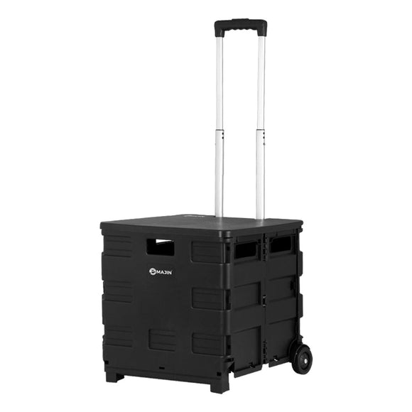 Emajin Foldable Shopping Cart Trolley Grocery Basket Rolling Wheel Portable 35KG - RnR Galore