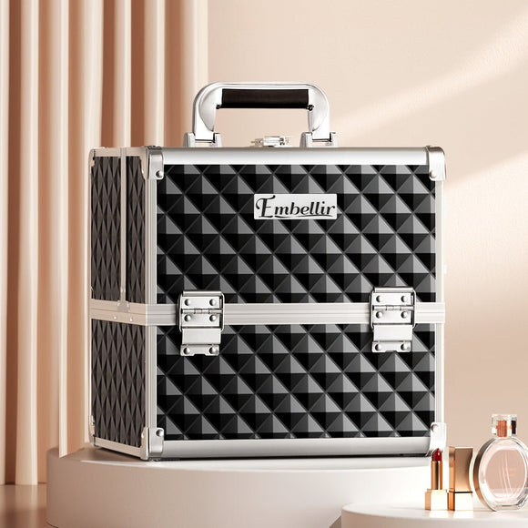 Embellir Makeup Case Beauty Organiser Bag Travel Large Cosmetic Storage Portable - RnR Galore