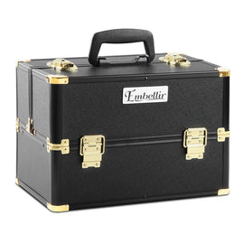 Embellir Portable Cosmetic Beauty Makeup Case - Black & Gold - RnR Galore