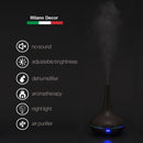 Essential Oil Diffuser Ultrasonic Humidifier Aromatherapy LED Light 200ML 3 Oils - Dark Wood Grain - RnR Galore
