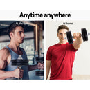 Everfit 10kg Dumbbell Set Weight Plates Dumbbells Lifting Bench - RnR Galore