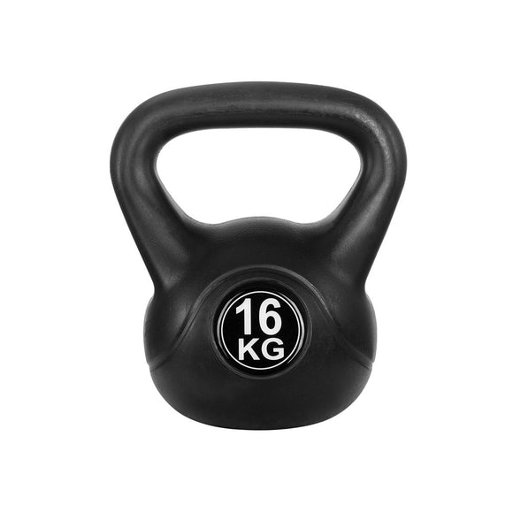 Everfit 16kg Kettlebell Set Weight Lifting Bench Dumbbells Kettle Bell Gym Home - RnR Galore