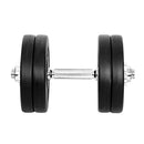 Everfit 25kg Dumbbell Set Weight Plates Dumbbells Lifting Bench - RnR Galore
