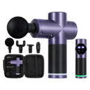 Everfit 30 Speed Massage Gun 4 Heads Vibration Muscle Massager Chargeable Purple - RnR Galore