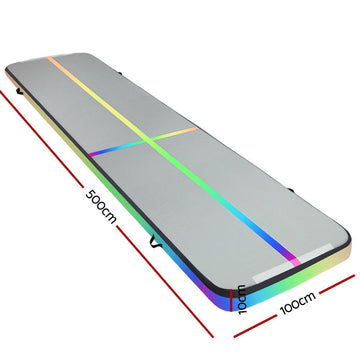 Everfit 5X1M Air Track Inflatable Tumbling Mat Gymnastics Yoga Mat - RnR Galore