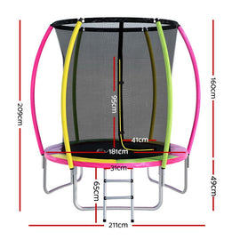 Everfit 6ft Kids Round Trampoline Rebounder - RnR Galore