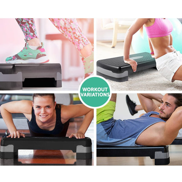 Everfit Aerobic Step Exercise Stepper Steps Home Gym Fitness Block Bench Riser - RnR Galore