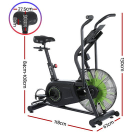 Everfit Air Bike Dual Action Exercise Bike Fitness Home Gym Cardio - RnR Galore