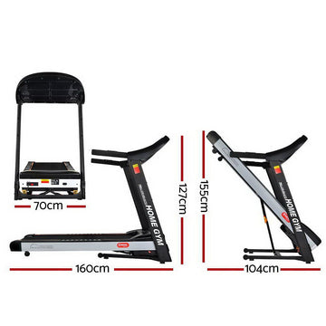 Everfit Treadmill Electric Auto Incline Home Gym Fitness Exercise Machine 450mm - RnR Galore
