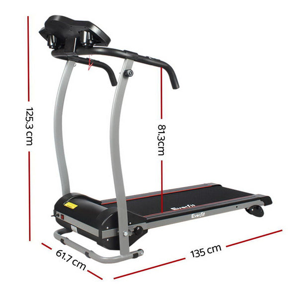 Everfit Treadmill Electric Home Gym Fitness Exercise Machine Foldable 360mm - RnR Galore