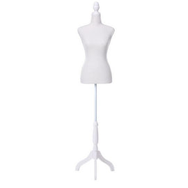 Female Mannequin 170cm Model Dressmaker Clothes Display Torso Tailor Wedding White - RnR Galore