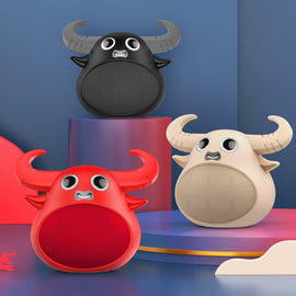Fitsmart Bluetooth Animal Face Speaker Portable Wireless Stereo Sound - Red - RnR Galore