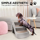 Furtastic Foldable Pet Stairs In Grey - 38cm Dog Ladder Cat Ramp - RnR Galore