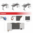 Gaming Standing Desk Home Office Lift Electric Height Adjustable Sit To Stand Motorized Standing Desk 1160 - RnR Galore
