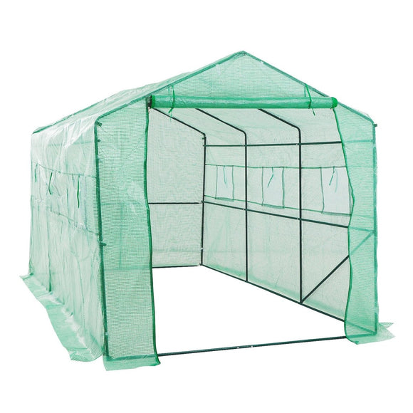 Garden Greenhouse Walk - In Shed 3.5x2x2M PE Apex - RnR Galore