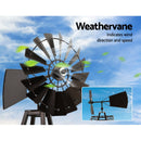 Garden Windmill 120cm Metal Ornaments Outdoor Decor Ornamental Wind Mill - RnR Galore