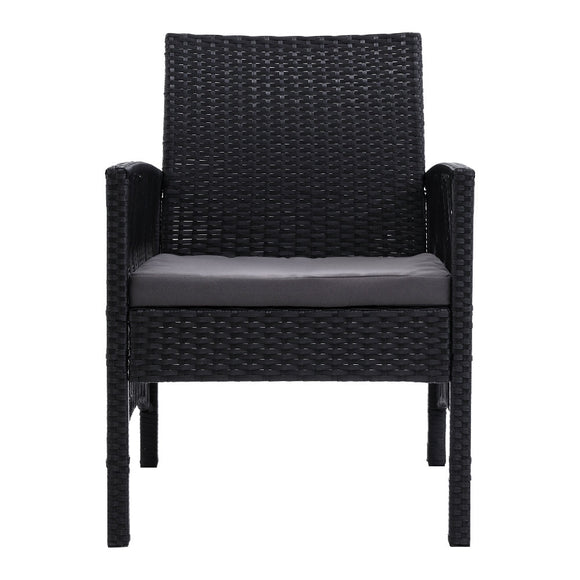 Gardeon 2PC Outdoor Dining Chairs Patio Furniture Wicker Lounge Chair Garden - RnR Galore