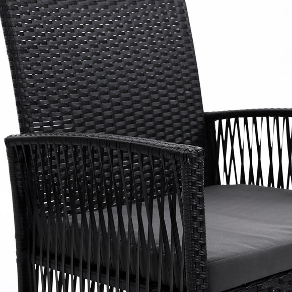 Gardeon 2PC Outdoor Dining Chairs Patio Furniture Wicker Lounge Chair Garden - RnR Galore