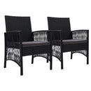 Gardeon 2PC Outdoor Dining Chairs Patio Furniture Wicker Lounge Chair Garden - RnR Galore