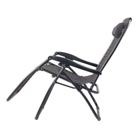 Gardeon 2PC Zero Gravity Chair Folding Outdoor Recliner Adjustable Sun Lounge Camping Beige - RnR Galore