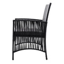 Gardeon 3PC Bistro Set Outdoor Furniture Rattan Table Chairs Cushion Patio Garden Lyra - RnR Galore