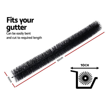 Gardeon Gutter Guard Brush 22M 92X10cm 24PCS - RnR Galore