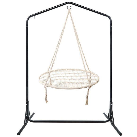 Gardeon Hammock Chair with Stand Nest Web Outdoor Swing 100cm - RnR Galore