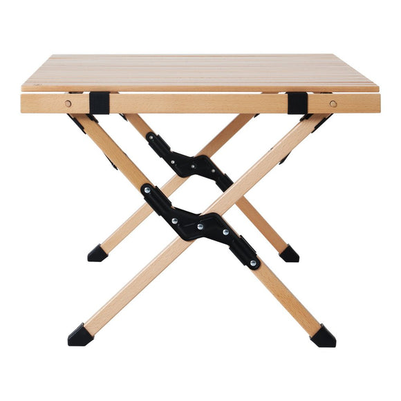 Gardeon Outdoor Furniture Wooden Egg Roll Picnic Table Camping Desk 90CM - RnR Galore