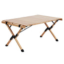 Gardeon Outdoor Furniture Wooden Egg Roll Picnic Table Camping Desk 90CM - RnR Galore