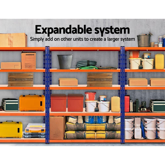 Giantz 2.4Mx1.8M Garage Shelving Warehouse Rack Pallet Racking Storage Blue - RnR Galore