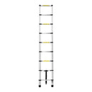 Giantz 2.6M Telescopic Ladder Aluminium Extension Extendable Steps Adjustable Height - RnR Galore