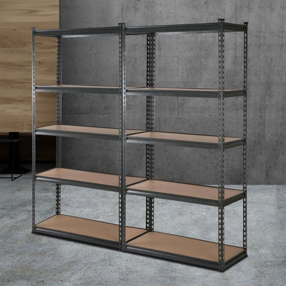 Giantz 2x1.8M Garage Shelving Warehouse Rack Pallet Racking Storage Charcoal - RnR Galore