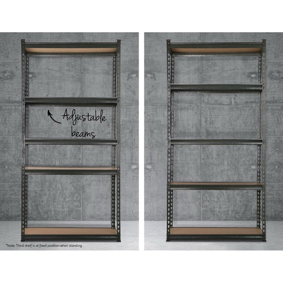 Giantz 2x1.8M Garage Shelving Warehouse Rack Pallet Racking Storage Charcoal - RnR Galore
