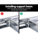 Giantz 2x1.8M Garage Shelving Warehouse Rack Pallet Racking Storage Shelf Silver - RnR Galore