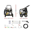 Giantz 4800PSI Petrol High Pressure Cleaner Washer 10HP 20M Hose Gurney - RnR Galore