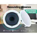 Giantz 6 Inch Ceiling Speakers In Wall Speaker Home Audio Stereos Tweeter 4pcs - RnR Galore