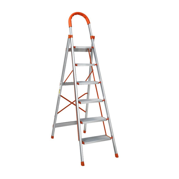 Giantz 6 Step Ladder Multi - Purpose Folding Aluminium Light Weight Non Slip Platform - RnR Galore