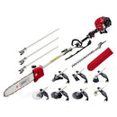 Giantz 65CC Pole Chainsaw Hedge Trimmer Brush Cutter Whipper Snipper 9 - in - 1 4.3m - RnR Galore