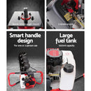 Giantz 66CC Post Hole Digger 200mm Petrol Drill Extension Auger Bits - RnR Galore