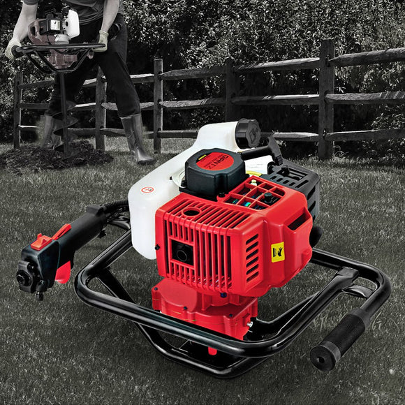 Giantz 92CC Post Hole Digger Motor Only Petrol Engine Red - RnR Galore