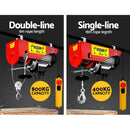 Giantz Electric Hoist Winch 400/800KG Cable 20M Rope Tool Remote Chain Lifting - RnR Galore