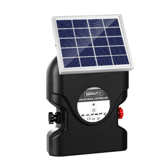 Giantz Fence Energiser 15KM Solar Powered 0.8J Electric - RnR Galore