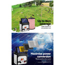 Giantz Fence Energiser 8KM Solar Powered Electric 500M Poly Rope - RnR Galore