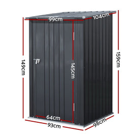 Giantz Garden Shed 0.99x1.04M Sheds Outdoor Tool Storage Workshop House Steel - RnR Galore