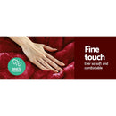 Giselle Bedding Faux Mink Quilt Burgundy Queen - RnR Galore