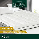 Giselle Bedding Mattress Topper Pillowtop - King Single - RnR Galore