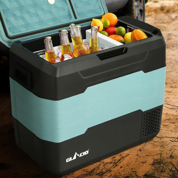 Glacio 50L Portable Fridge Freezer Fridges Cooler Camping 12V/24V/240V Caravan - RnR Galore